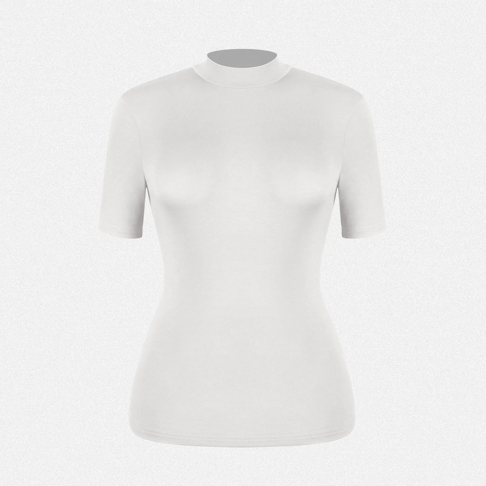 Shaperin Turtleneck Top Based Layer Tight Shirts Half Sleeve T-shirt sold by Shaperin product image thumbnail 5