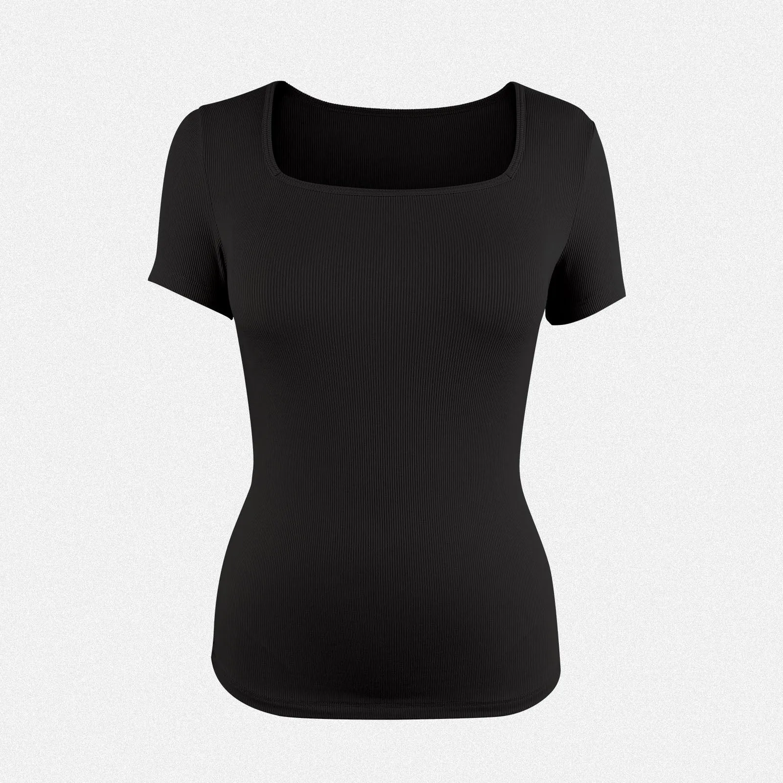Shaperin Square Neck Short Sleeve Tops Blouse Slim fit T-Shirt sold by Shaperin product image thumbnail 5