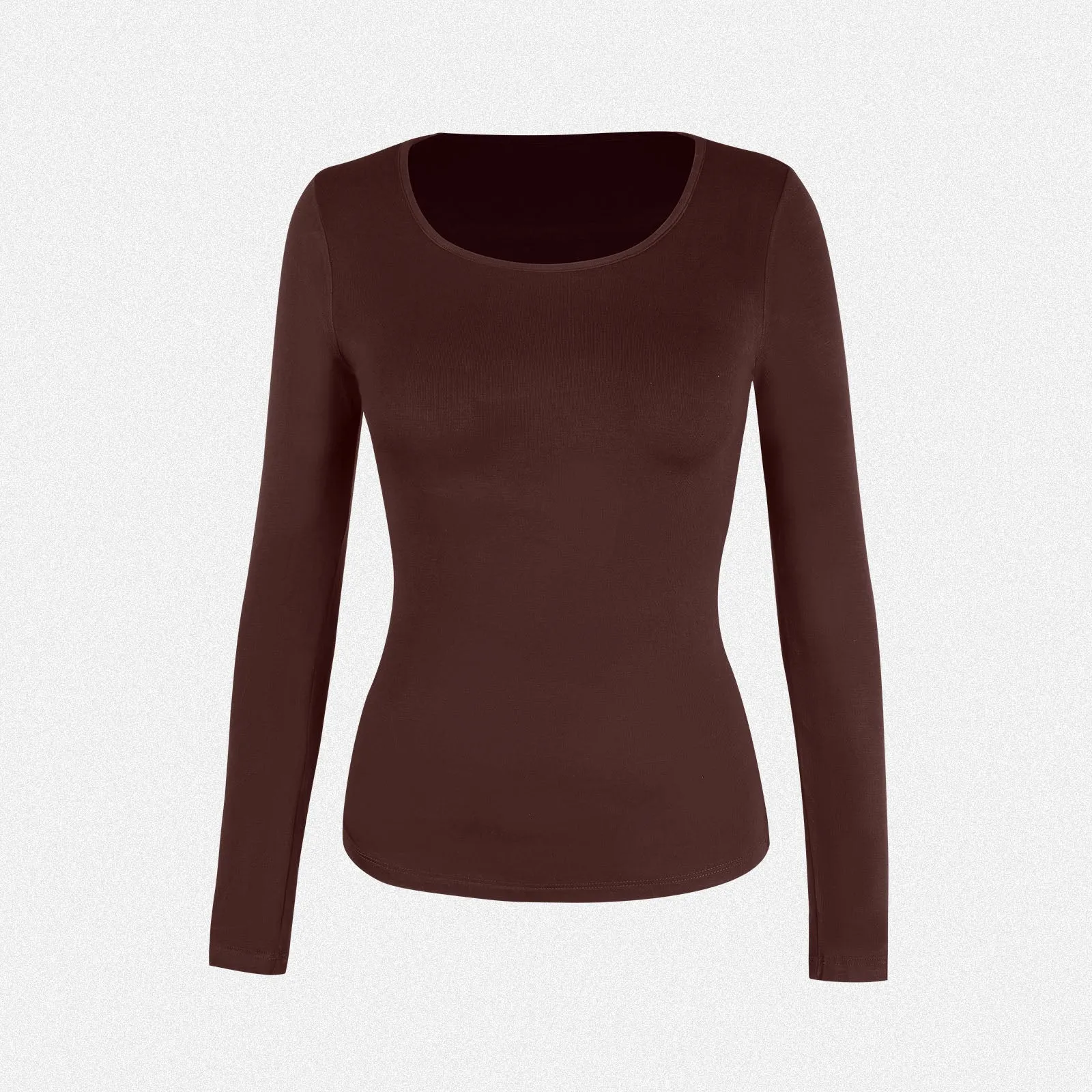 Shaperin Long Sleeve Scoop Neck Basic Slim Fit Top sold by Shaperin product image thumbnail 4