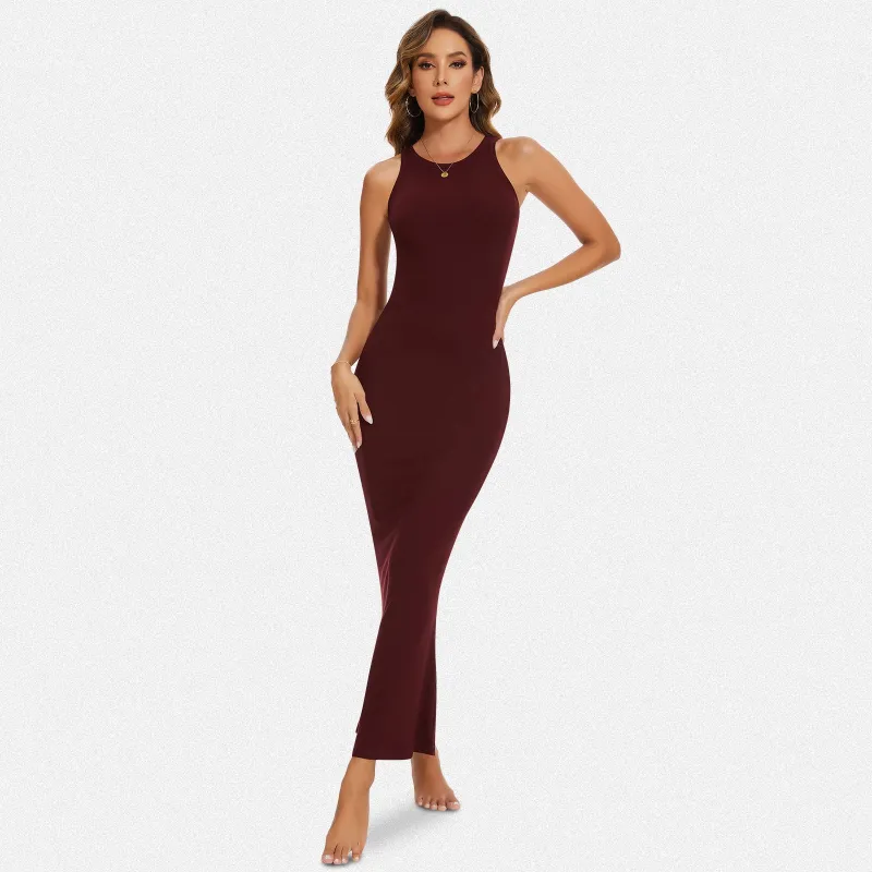 Shaperin Halter Neck Bodycon Maxi Dress sold by Shaperin