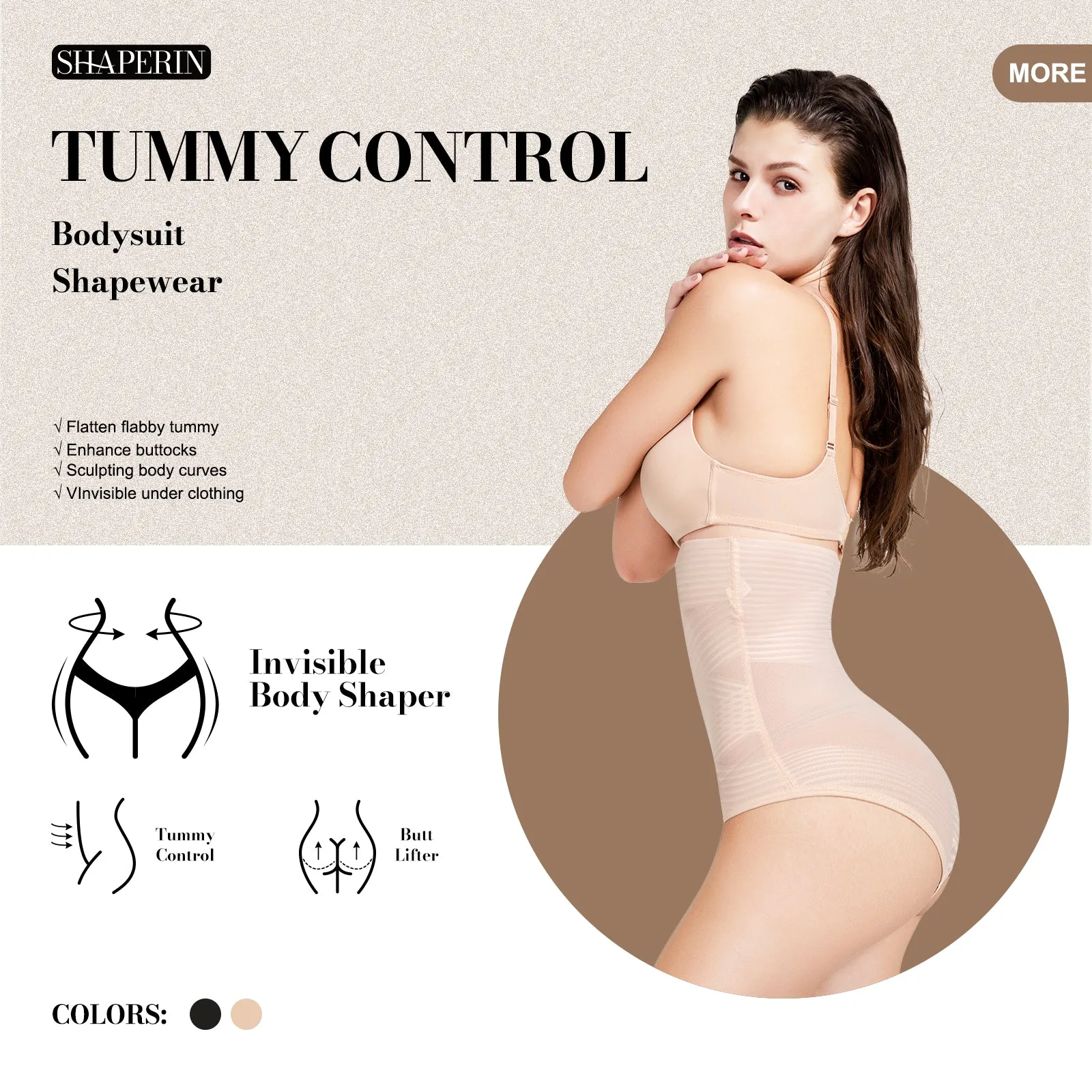 Shaperin Tummy Control Panty Shaperwear sold by Shaperin product image thumbnail 2