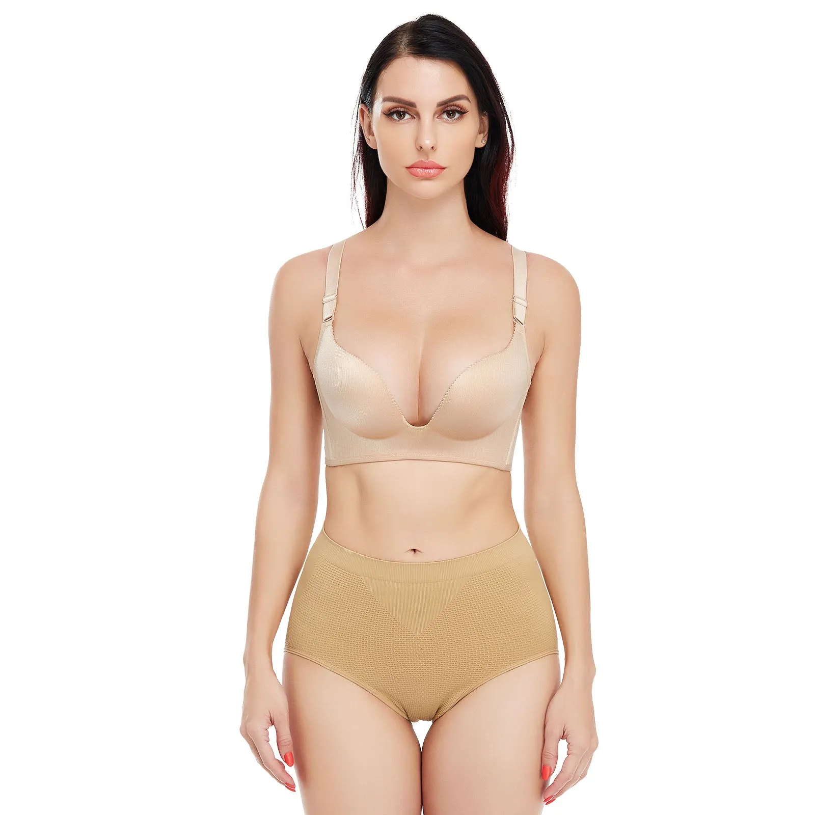 Shaperin Deep V Smooth-Finish Thong Backless Bodysuit sold by Shaperin product image thumbnail 3