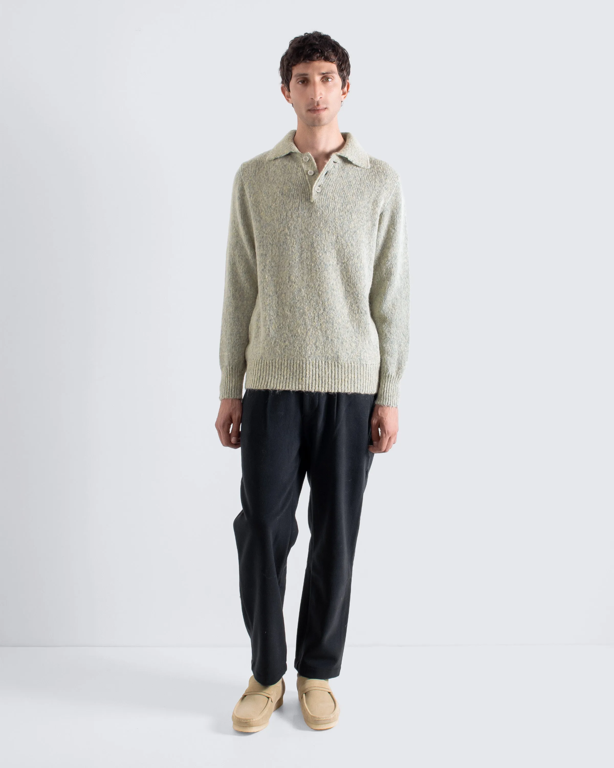 Kier Knit Polo - Stone sold by Far Afield product image thumbnail 4