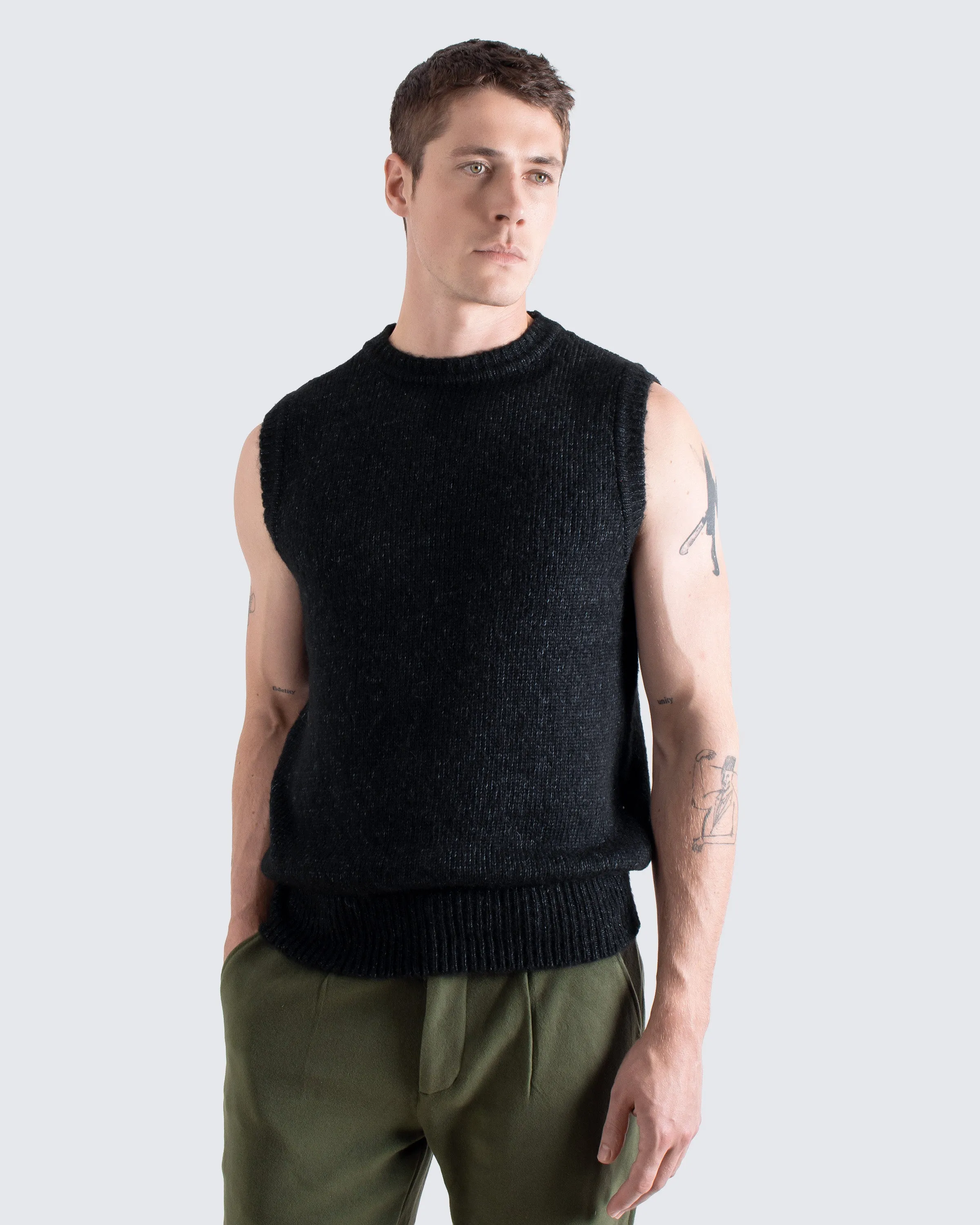 Jards Knit Vest - Dark Grey sold by Far Afield product image thumbnail 4