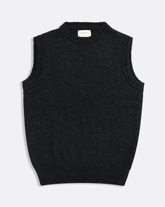 Jards Knit Vest - Dark Grey sold by Far Afield