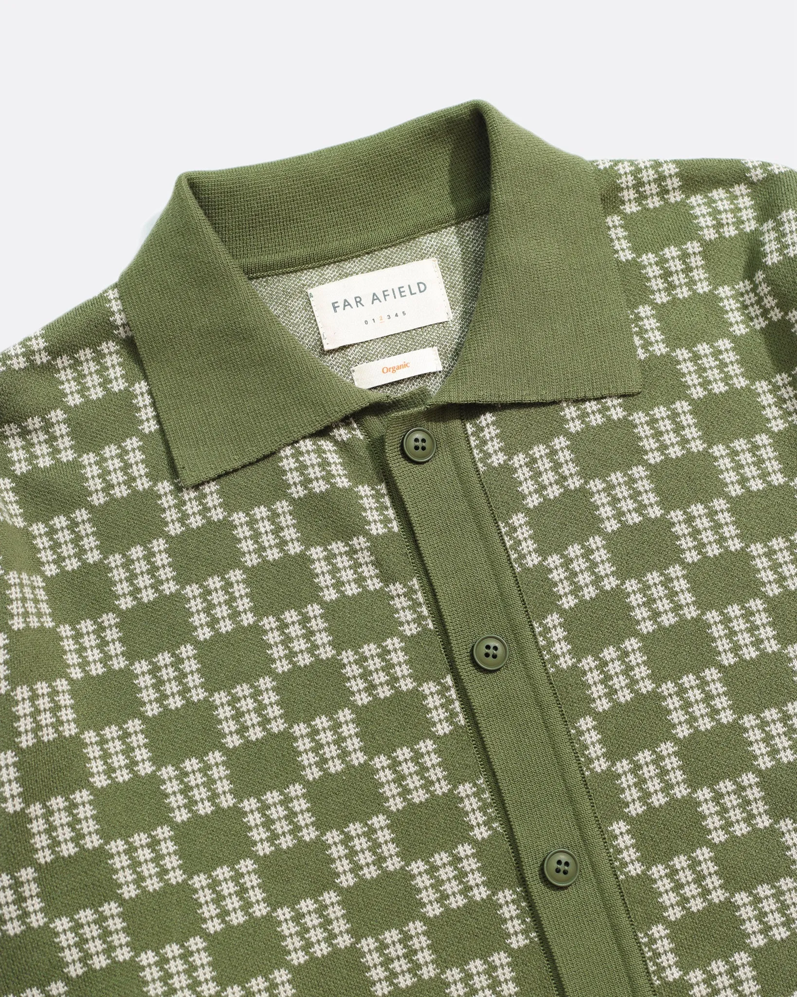 Zigger Knit Shirt - Criss-Cross Green sold by Far Afield product image thumbnail 4