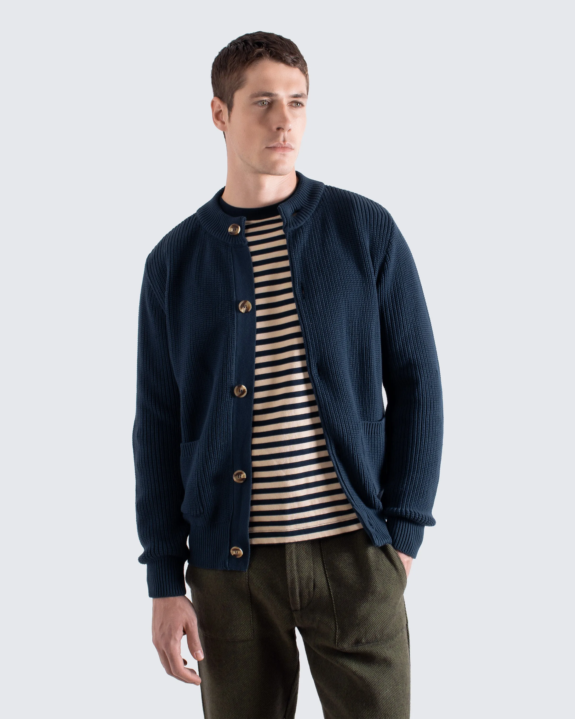 Albers Cardigan - Navy sold by Far Afield
