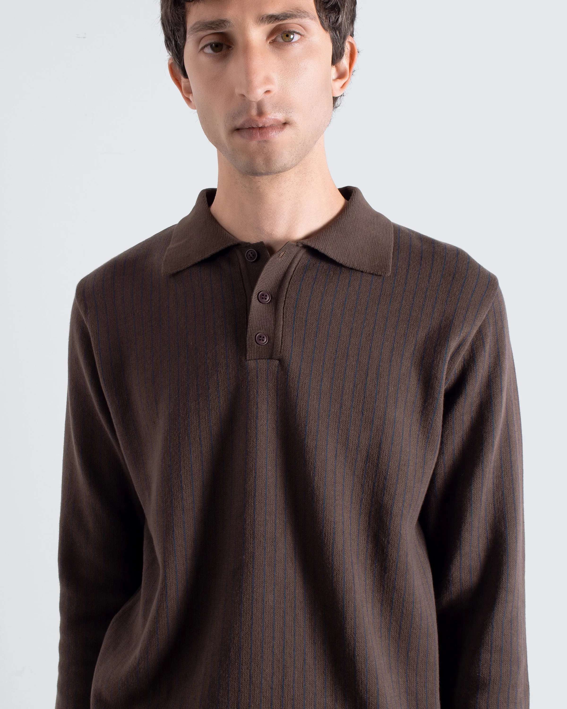 Benny Knit Polo - Brown sold by Far Afield product image thumbnail 2