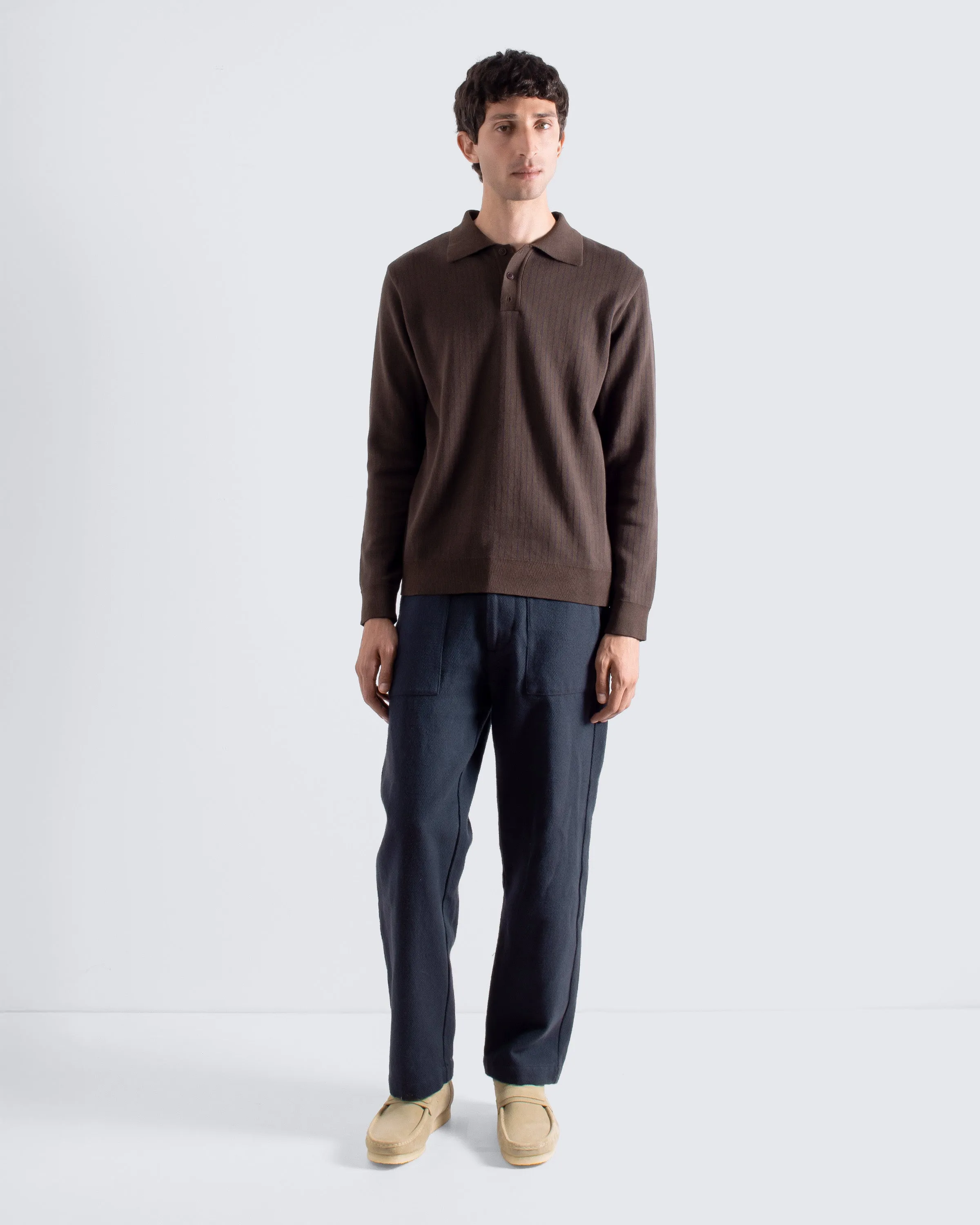 Benny Knit Polo - Brown sold by Far Afield product image thumbnail 5