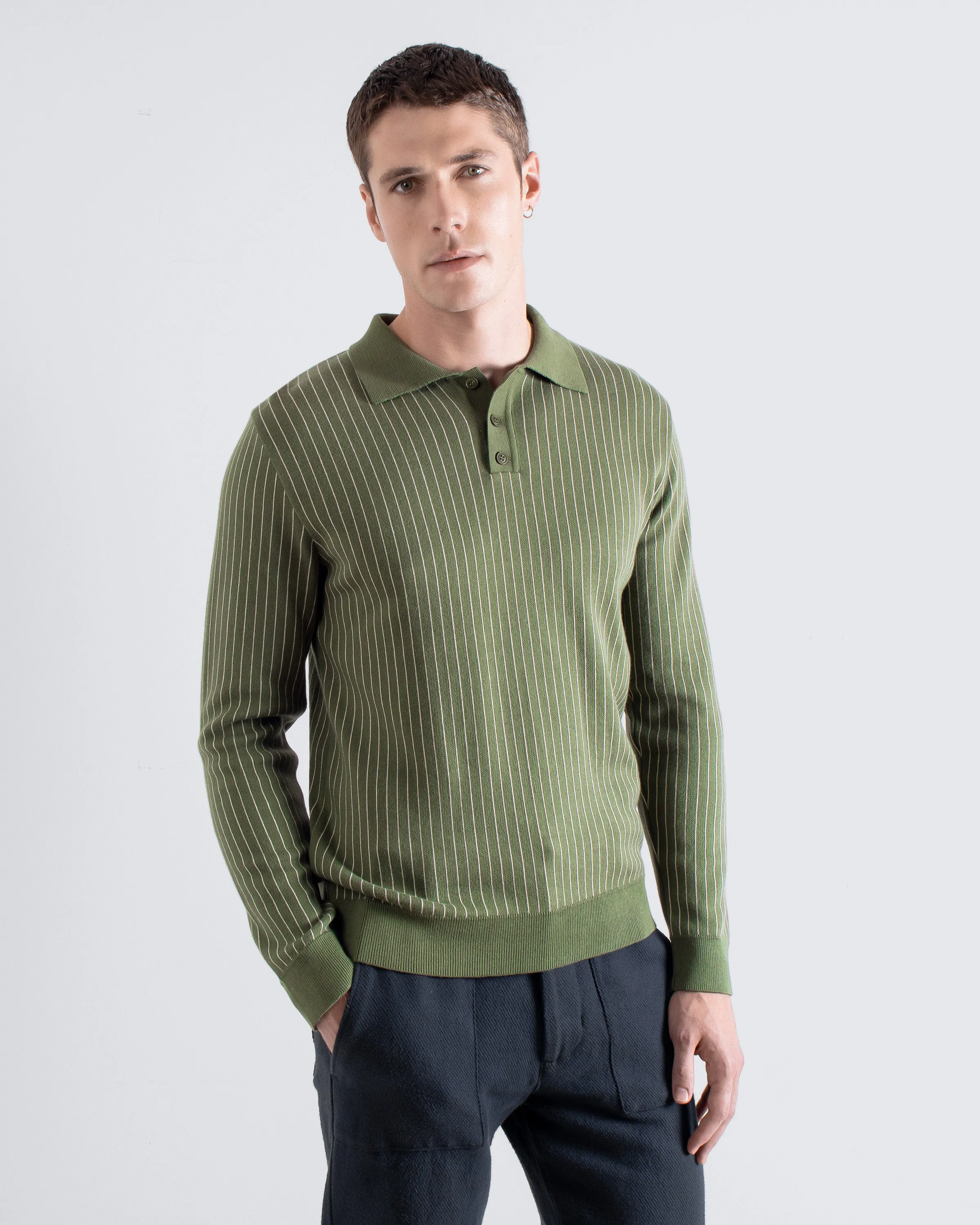 Benny Knit Polo - Green sold by Far Afield product image thumbnail 3