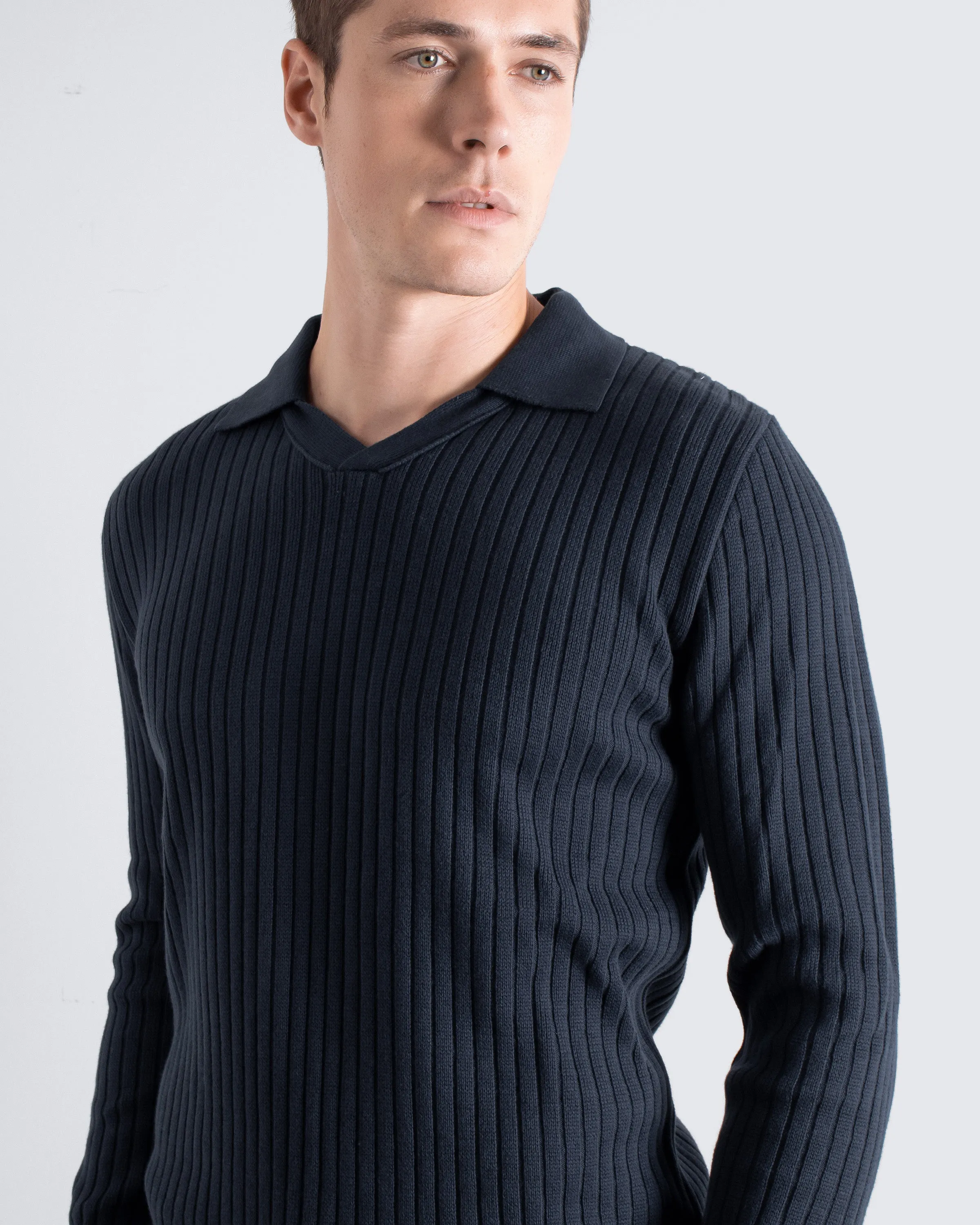 Clifford Knit Polo - Navy sold by Far Afield product image thumbnail 5