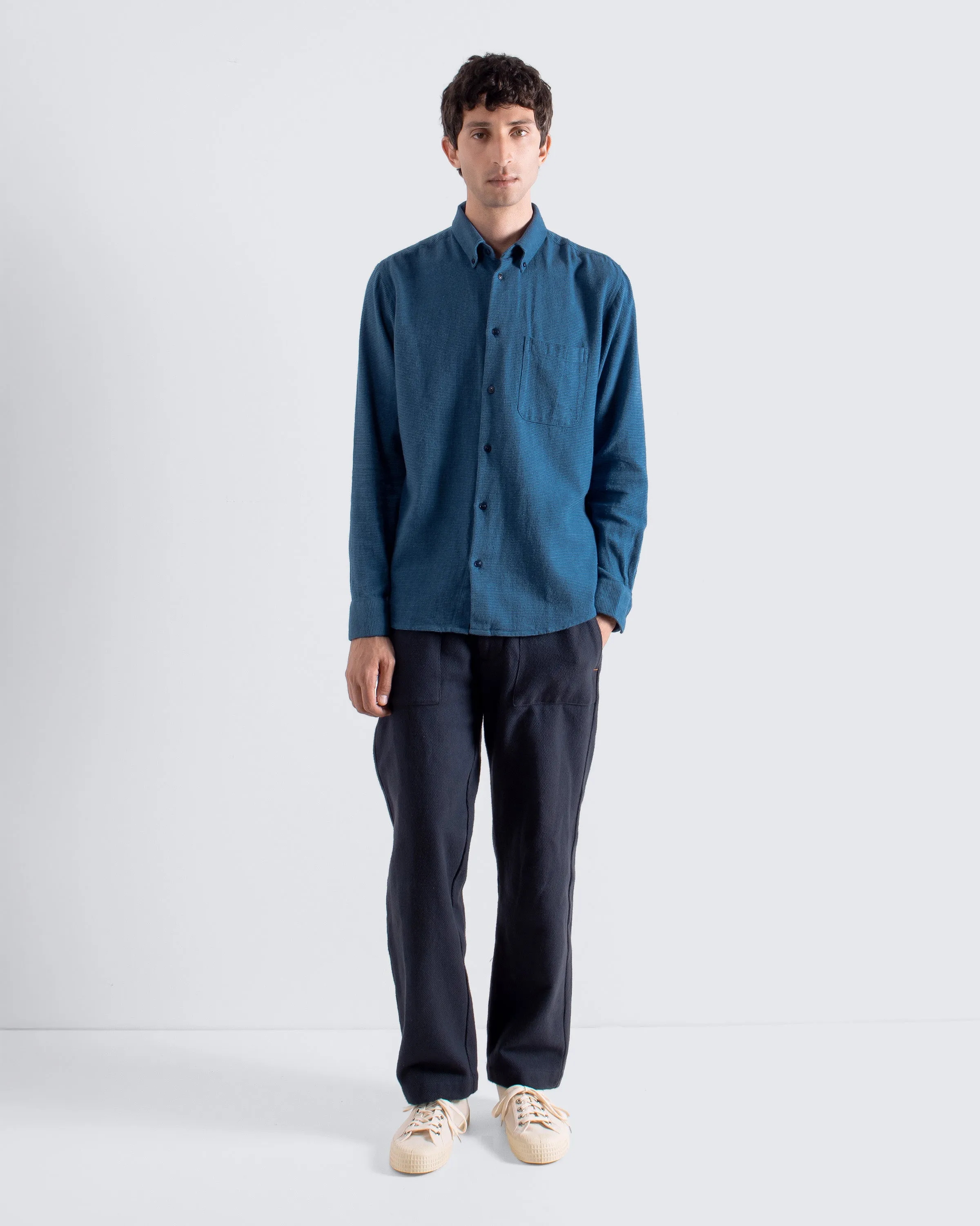 Mod Button Down Shirt - Blue sold by Far Afield product image thumbnail 4