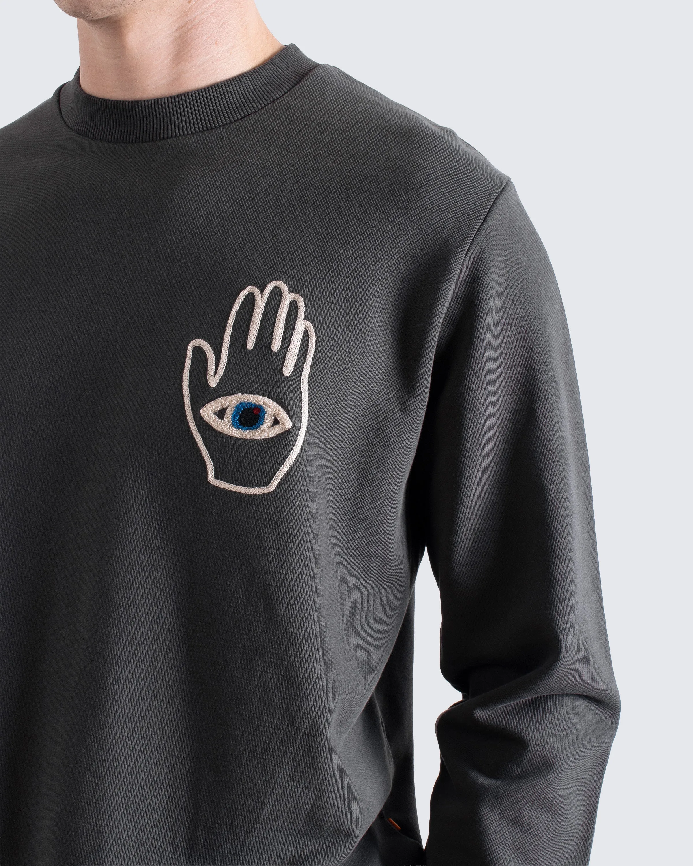 Hand-Eye Sweatshirt - Grey sold by Far Afield