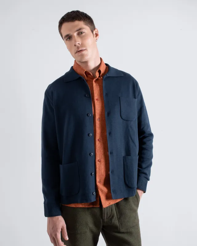 Station Cardigan - Navy made by AW25
