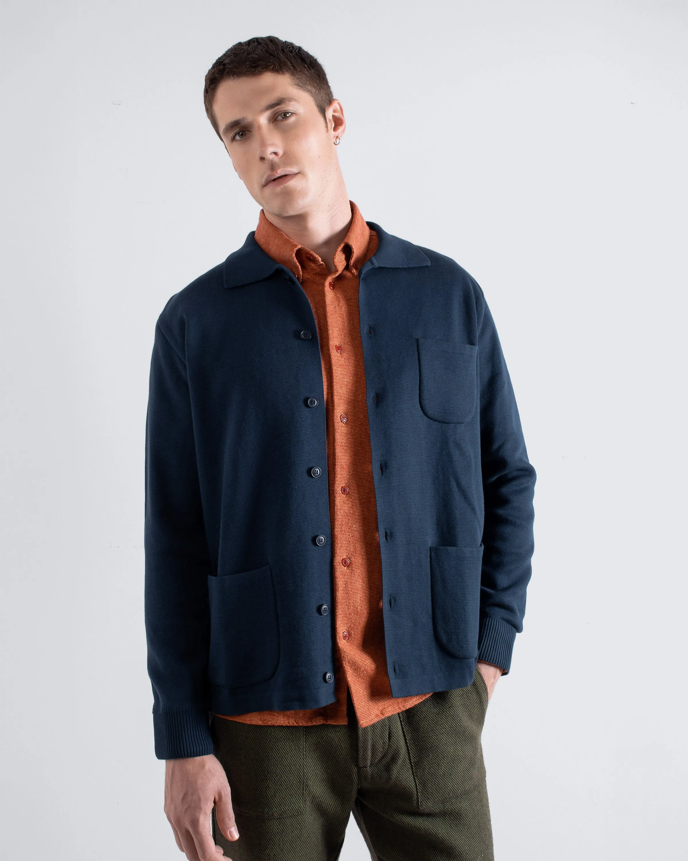Station Cardigan - Navy sold by Far Afield