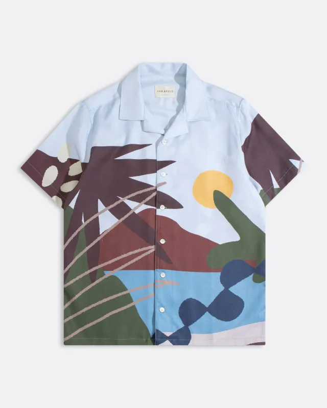 Stachio Landscape Shirt made by Far Afield