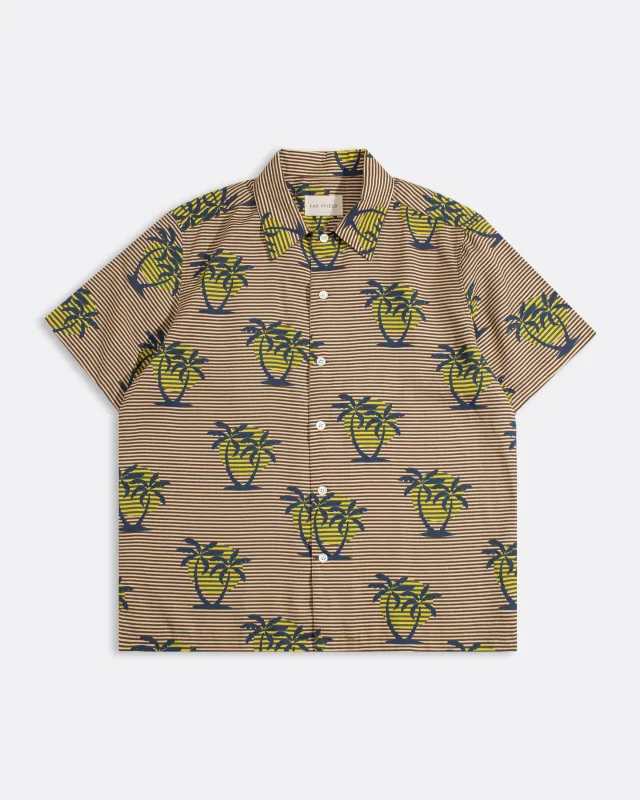 Busey Golden Palm Shirt made by Far Afield