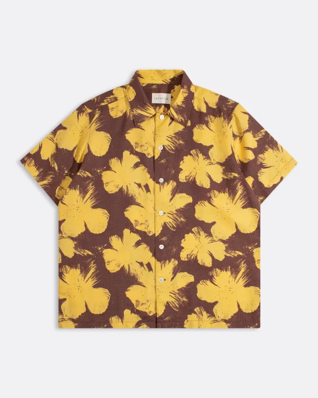 Busey Pixel Floral Shirt made by Far Afield