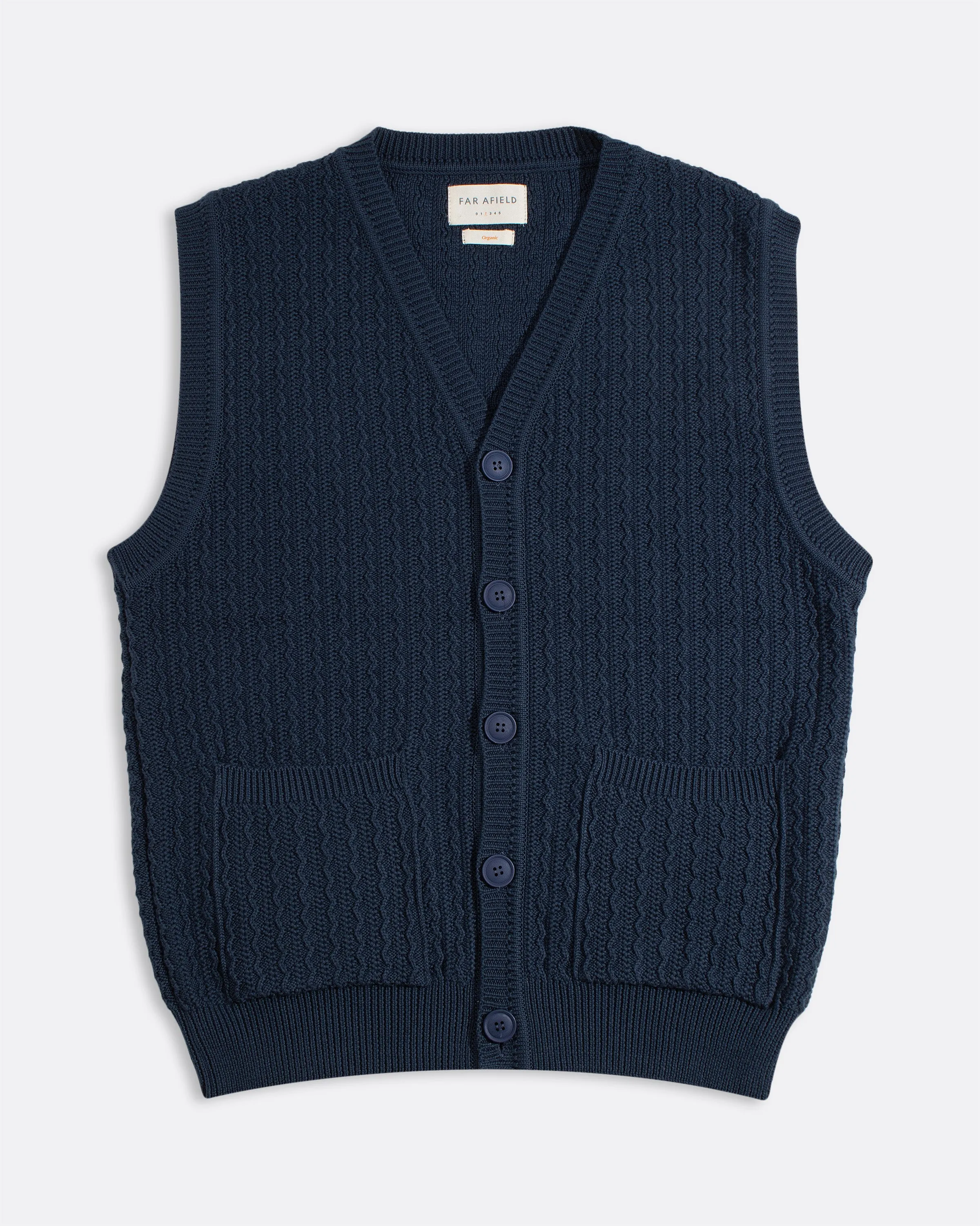 Cropper Sleeveless Cardigan sold by Far Afield