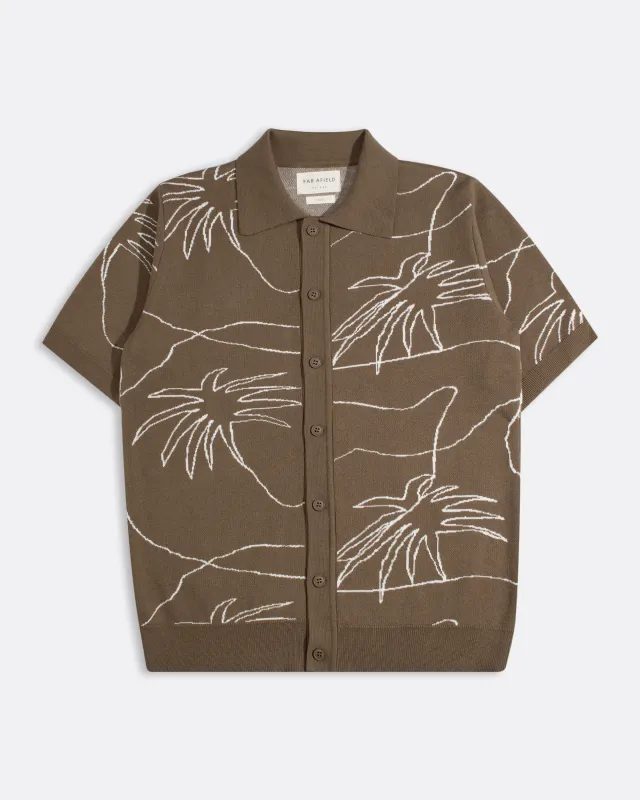 Zigger Palm Knit Shirt sold by Far Afield