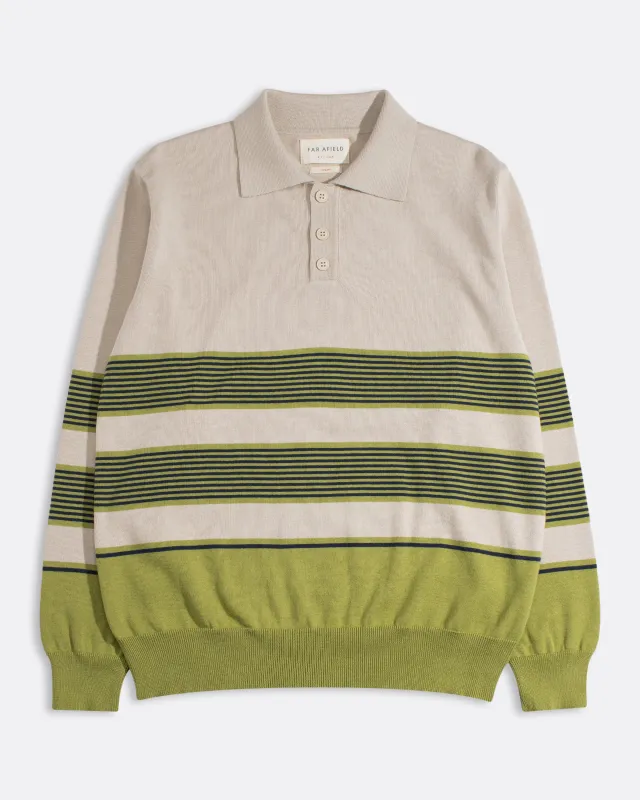Kier Linval Stripe Polo made by Far Afield