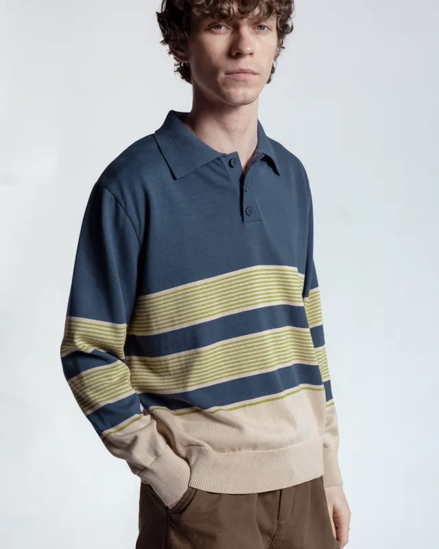 Kier Linval Stripe Polo made by Far Afield