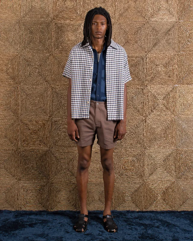 Busey Dobby Check Shirt made by Far Afield