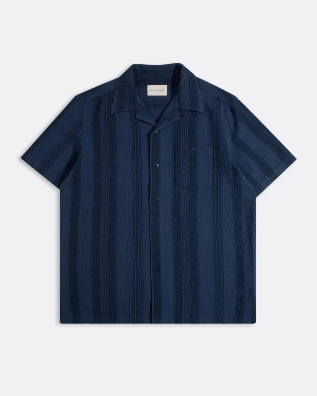 Selleck Slub Stripe Shirt made by Far Afield