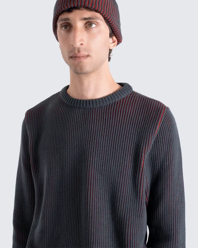 Hamish Ribbed Knit - Red made by AW25