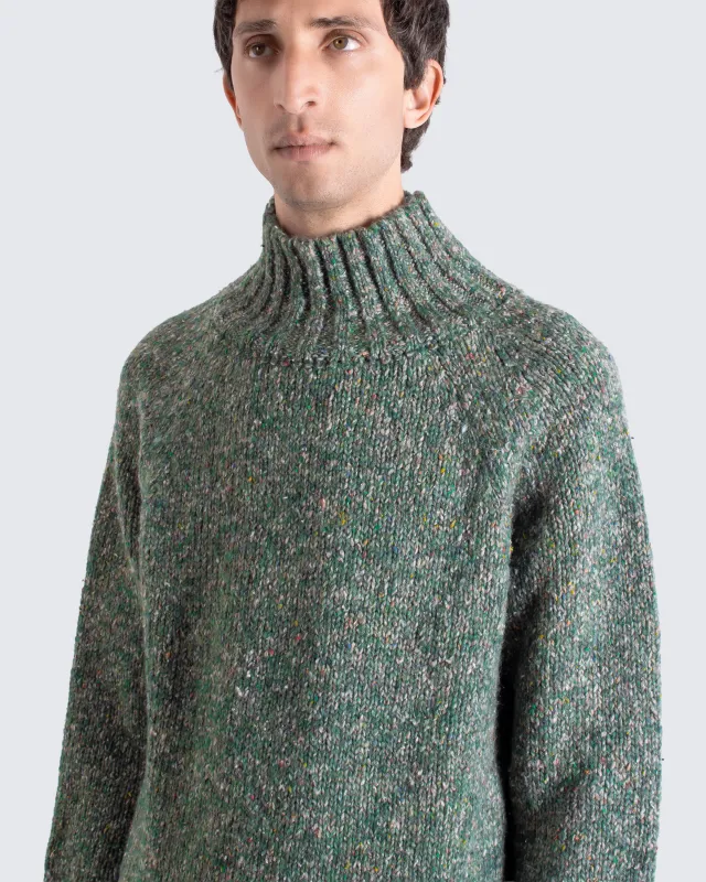 Bayer Roll Neck - Green sold by Far Afield