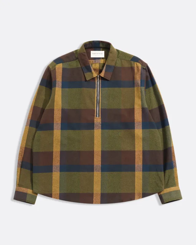 Half-Zip Day Shirt - Green sold by Far Afield