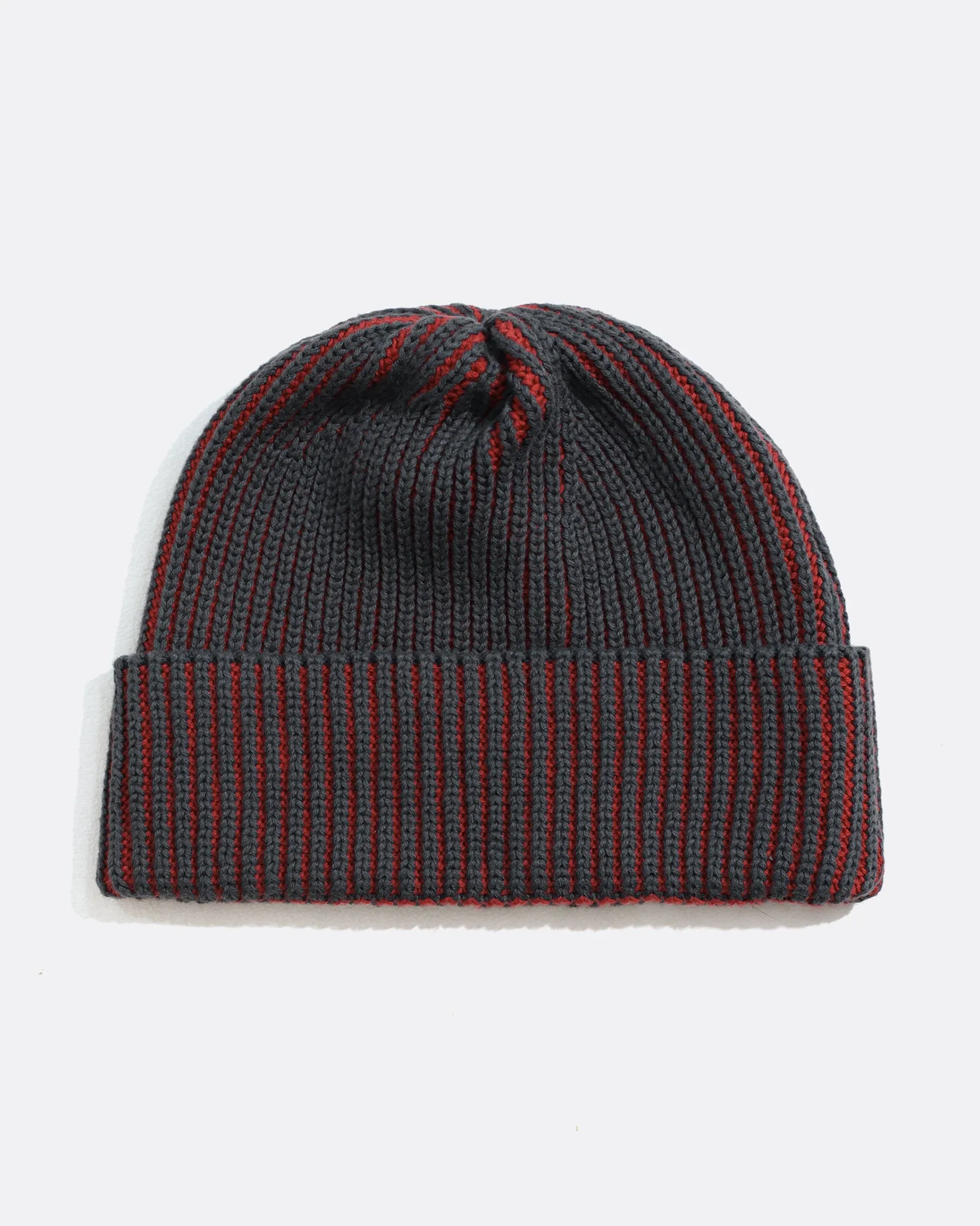 Ribbed Knit Beanie - Red sold by Far Afield