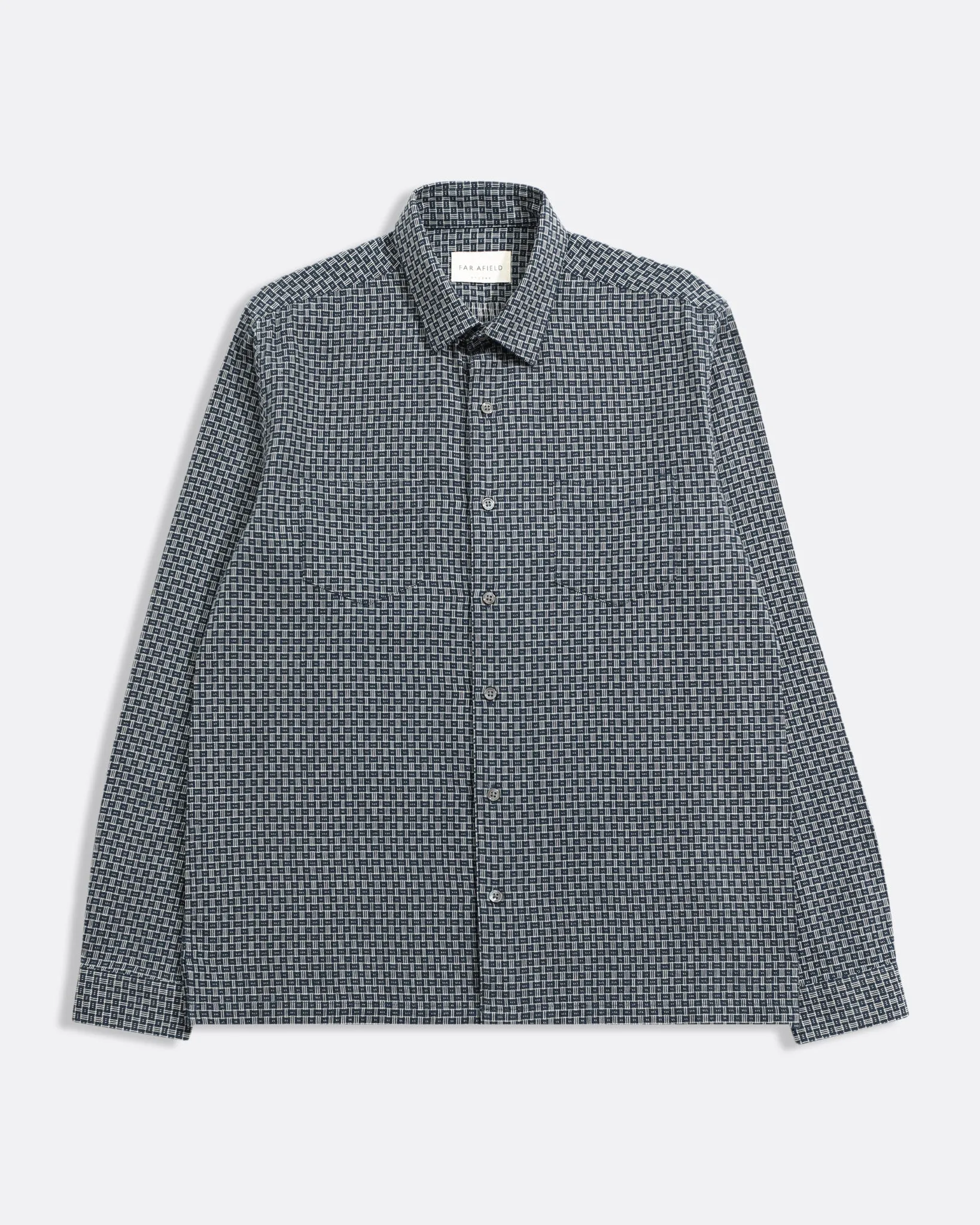 Two Pocket Shirt - Navy sold by Far Afield