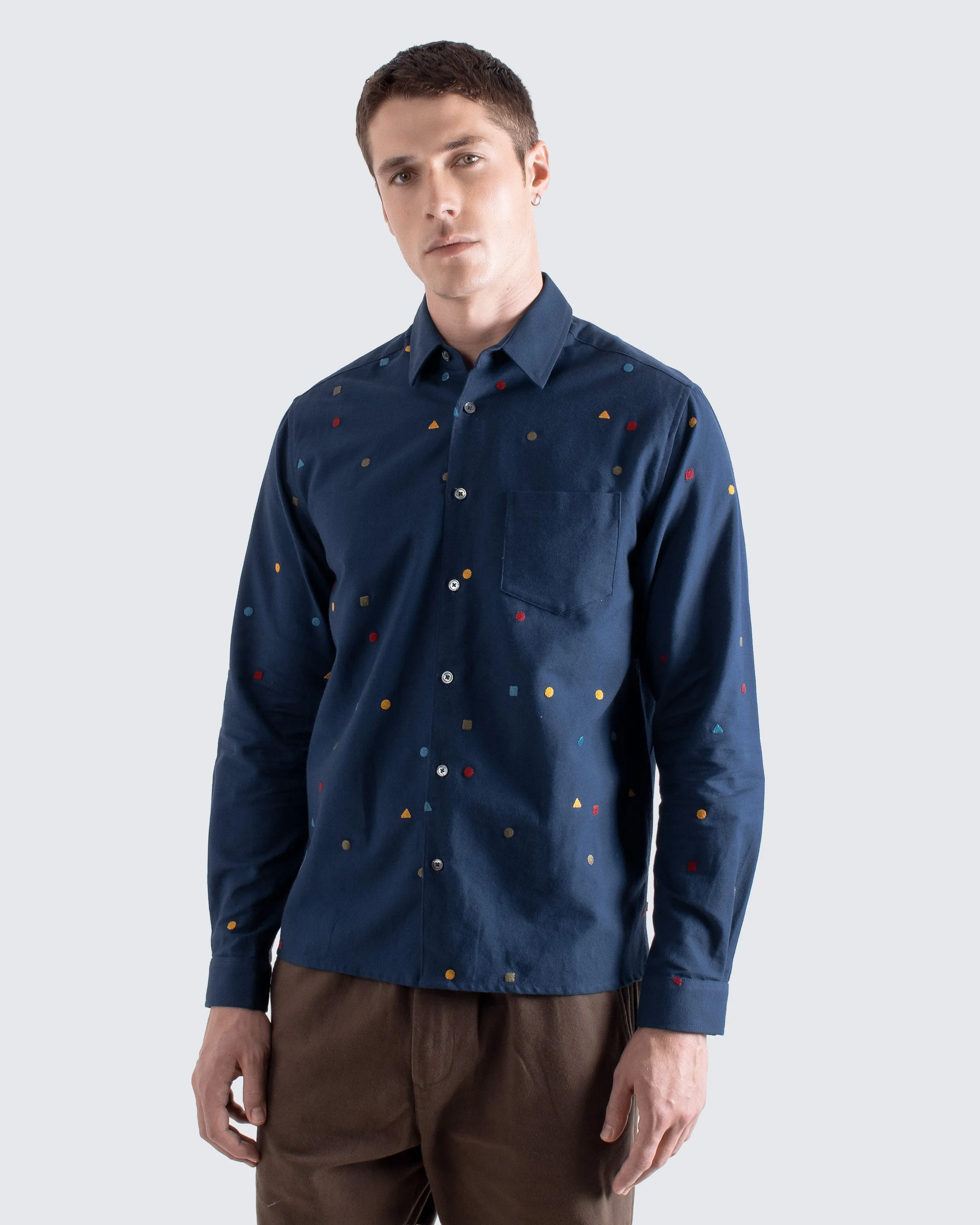 Shapes Shirt - Navy sold by Far Afield product image thumbnail 2