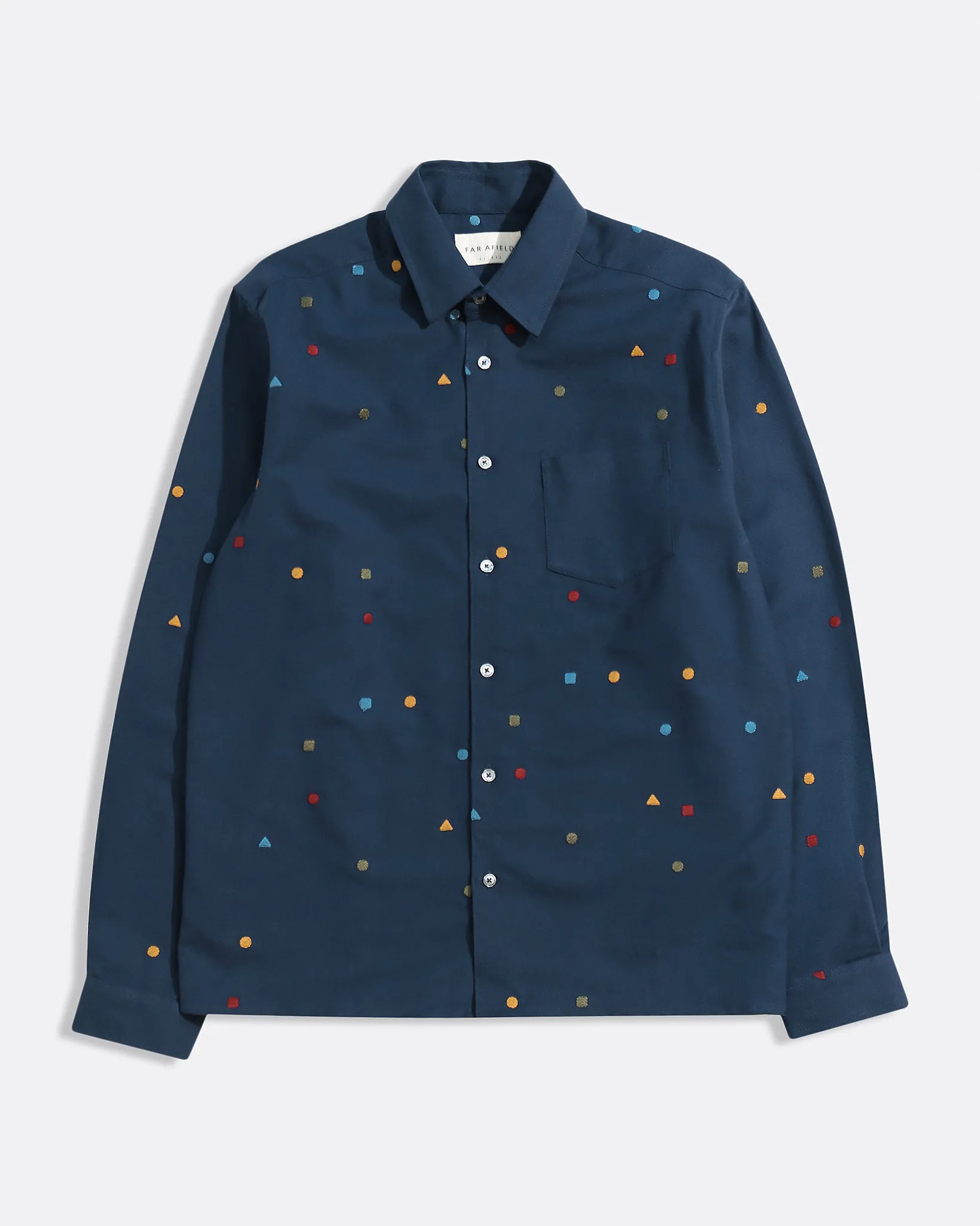 Shapes Shirt - Navy sold by Far Afield