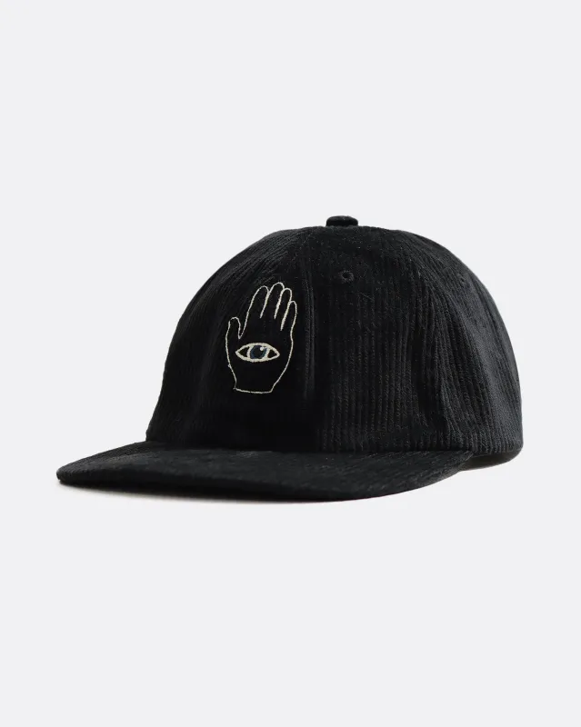 Hand-Eye Embroidered Cap - Black made by AW25
