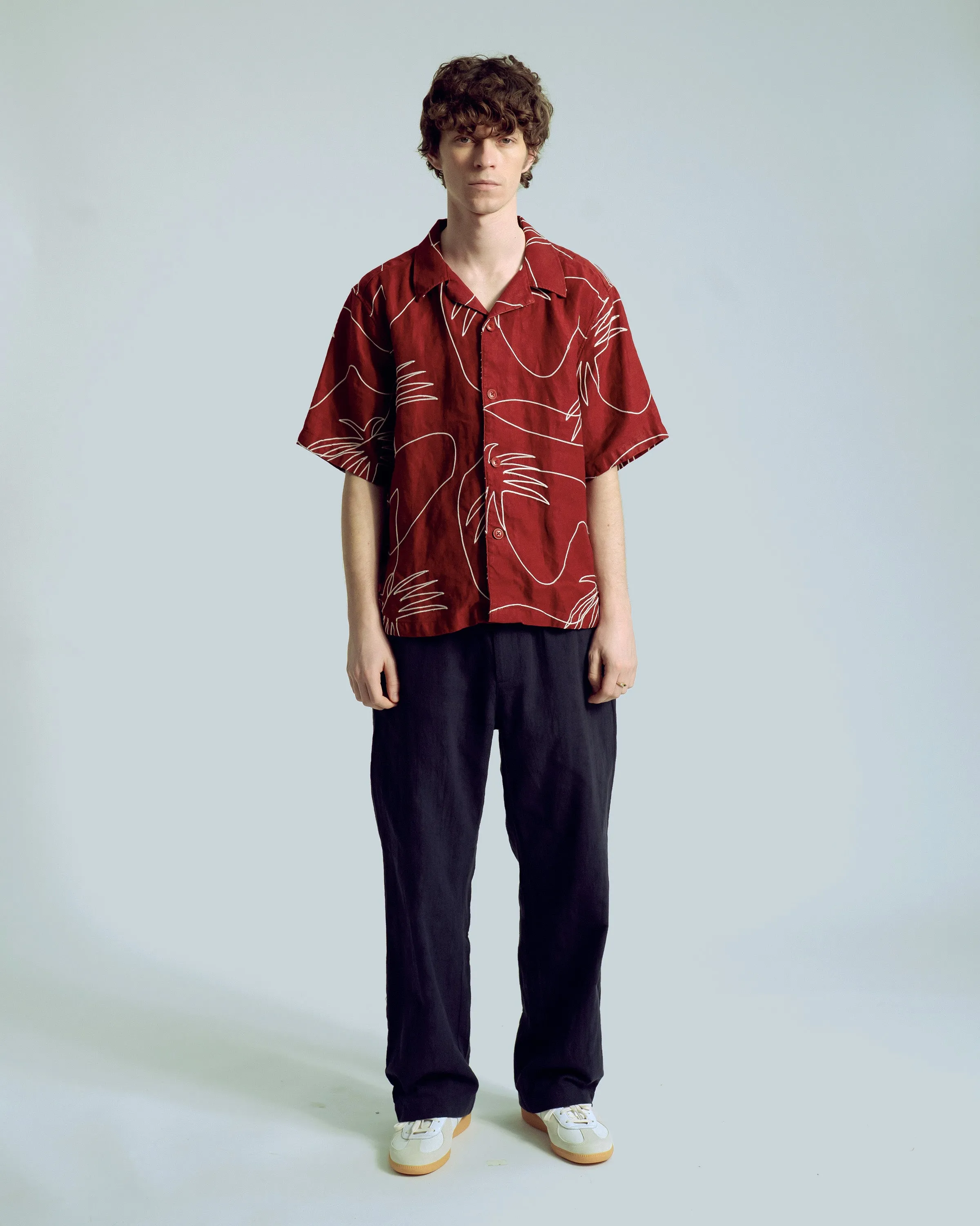Veloso Palm Embroidery Shirt sold by Far Afield product image thumbnail 4