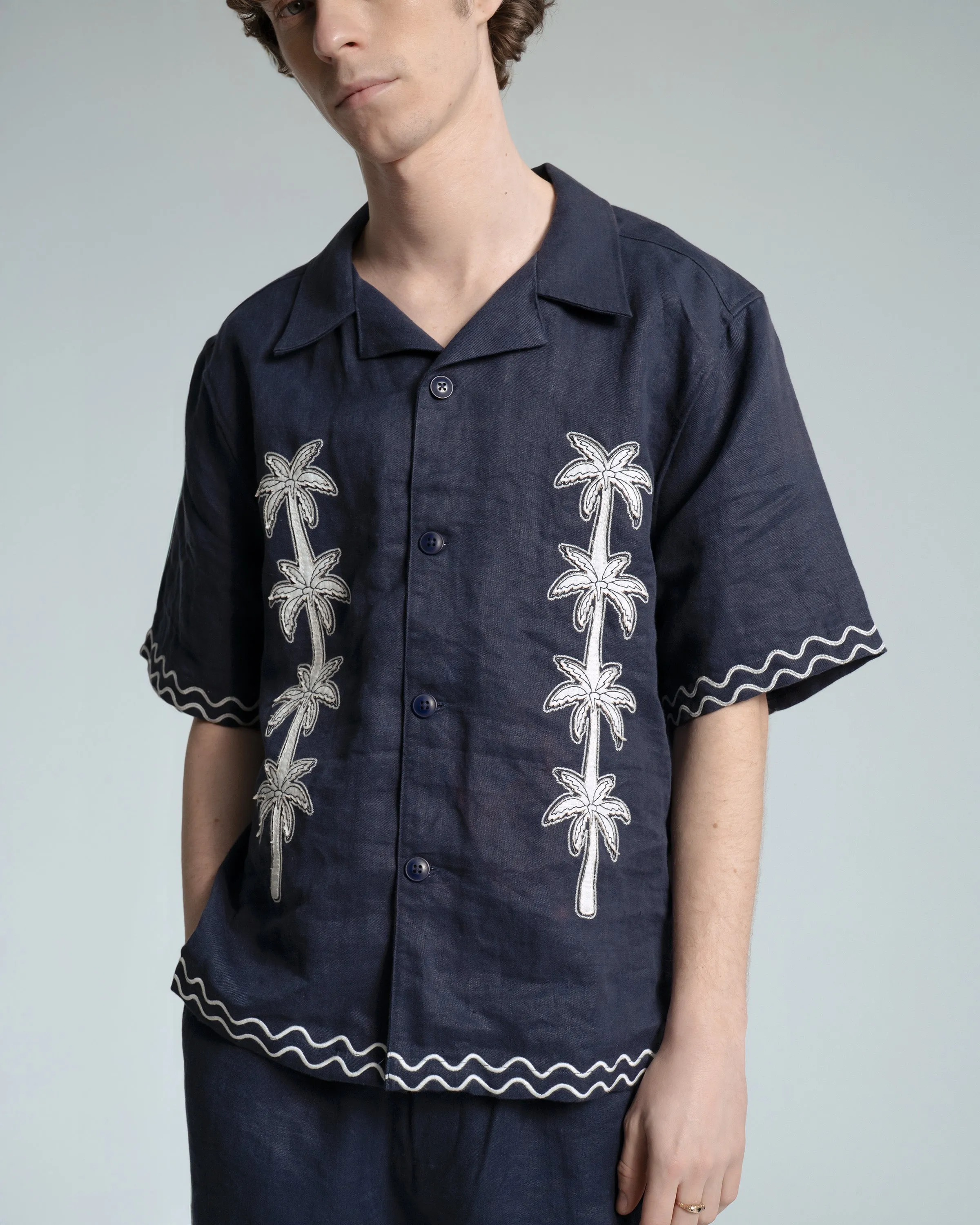 Veloso Palm Appliqué Shirt sold by Far Afield product image thumbnail 4