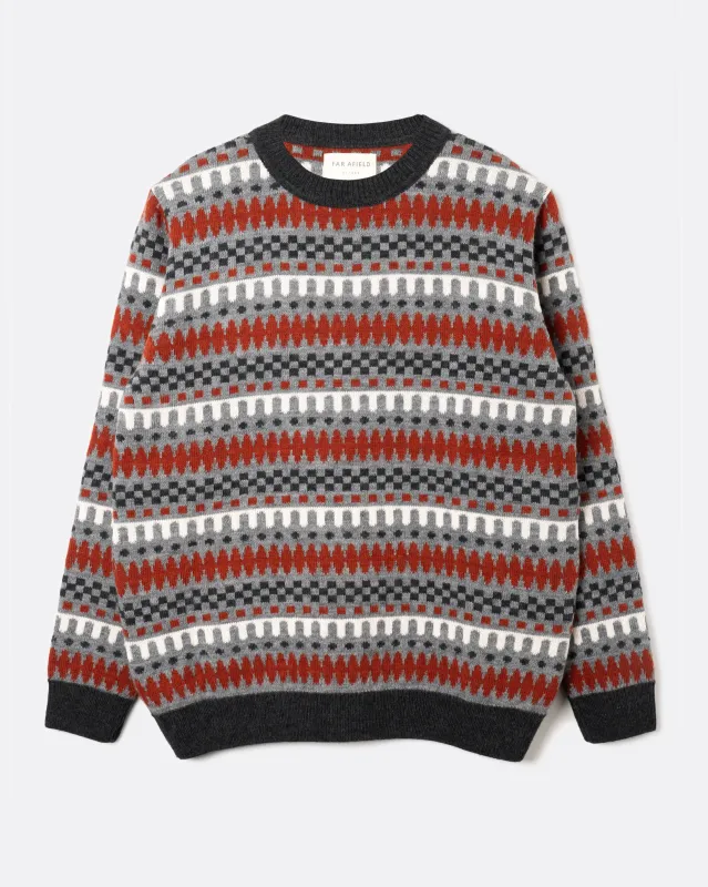 Dhaka Colourwork Jumper made by Far Afield
