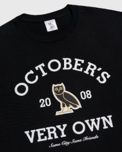 COLLEGIATE T-SHIRT - BLACK sold by OVO
