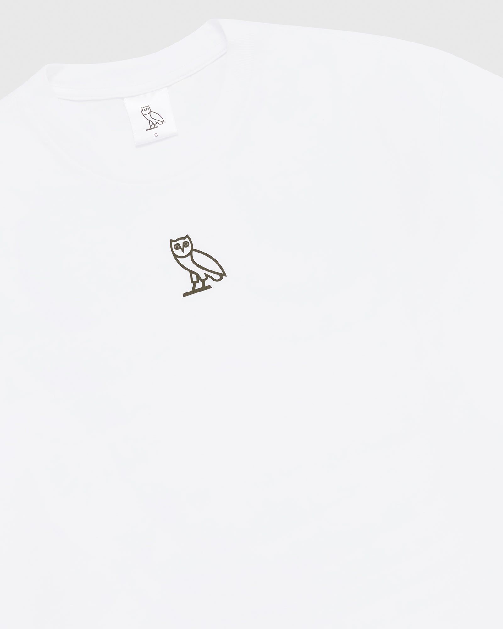 WOMENS CENTER CHEST OWL T-SHIRT - WHITE sold by OVO product image thumbnail 3