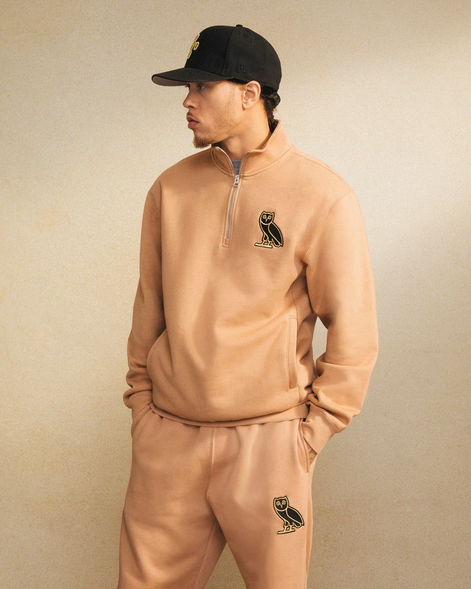 Mini OG Quarter Zip Sweatshirt - Sand sold by OVO product image thumbnail 2