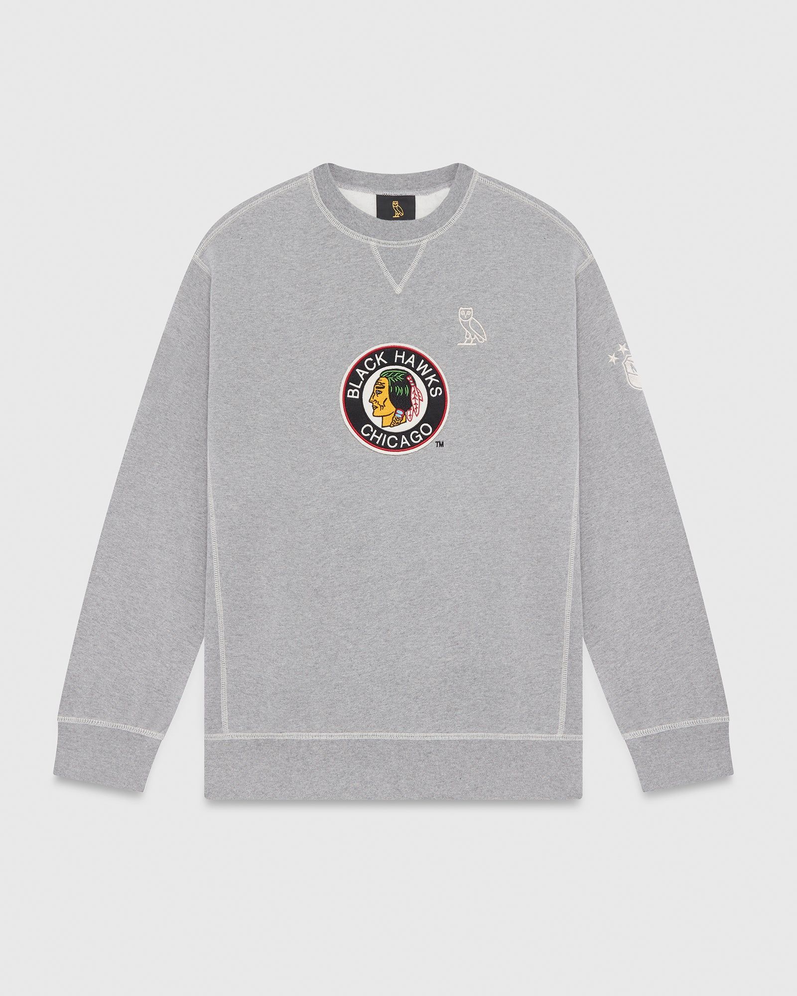 Chicago Blackhawks Crewneck - Heather Grey sold by OVO
