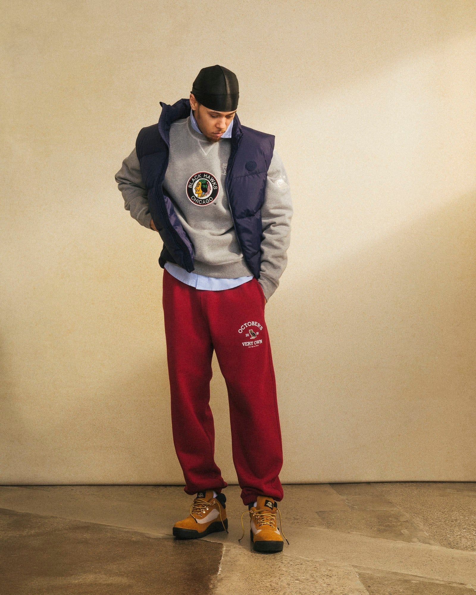 Chicago Blackhawks Crewneck - Heather Grey sold by OVO product image thumbnail 2