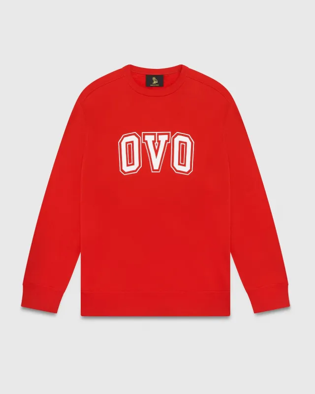 ARCH CREWNECK - RED sold by OVO