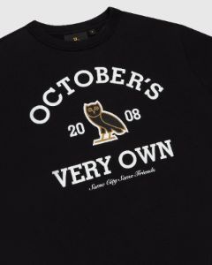 COLLEGIATE CREWNECK - BLACK sold by OVO