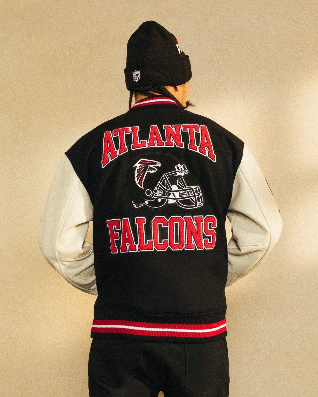 NFL Atlanta Falcons Varsity Jacket - Black sold by OVO product image thumbnail 3
