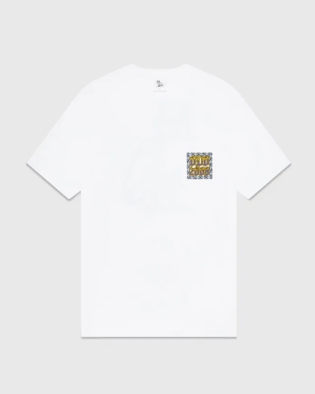 CHAIN LINK POCKET T-SHIRT - WHITE sold by OVO