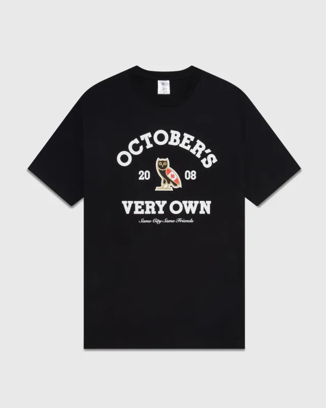 CANADA COLLEGIATE T-SHIRT - BLACK sold by OVO