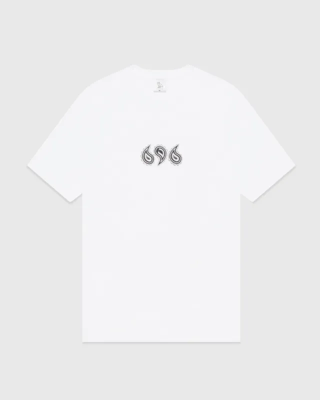 PAISLEY T-SHIRT - WHITE sold by OVO